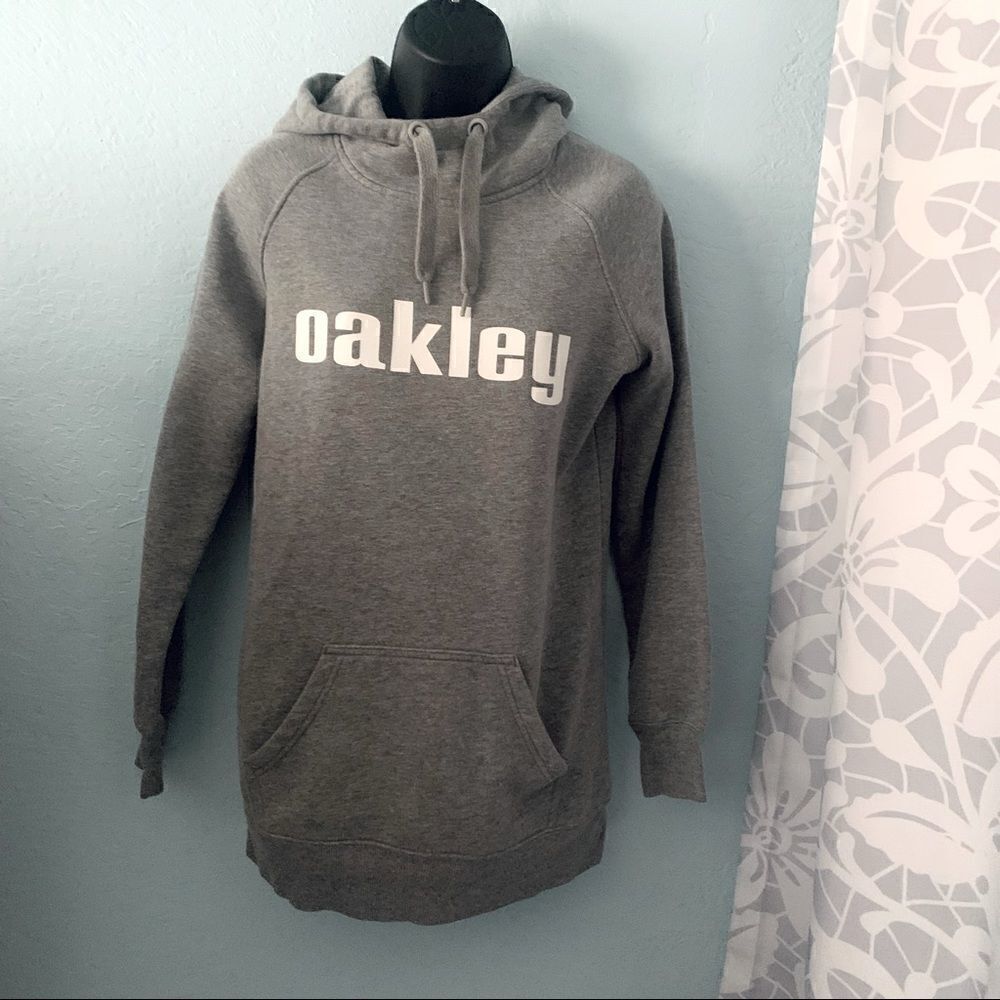 Oakley Gray Pullover Hoodie Sweatshirt Size XS